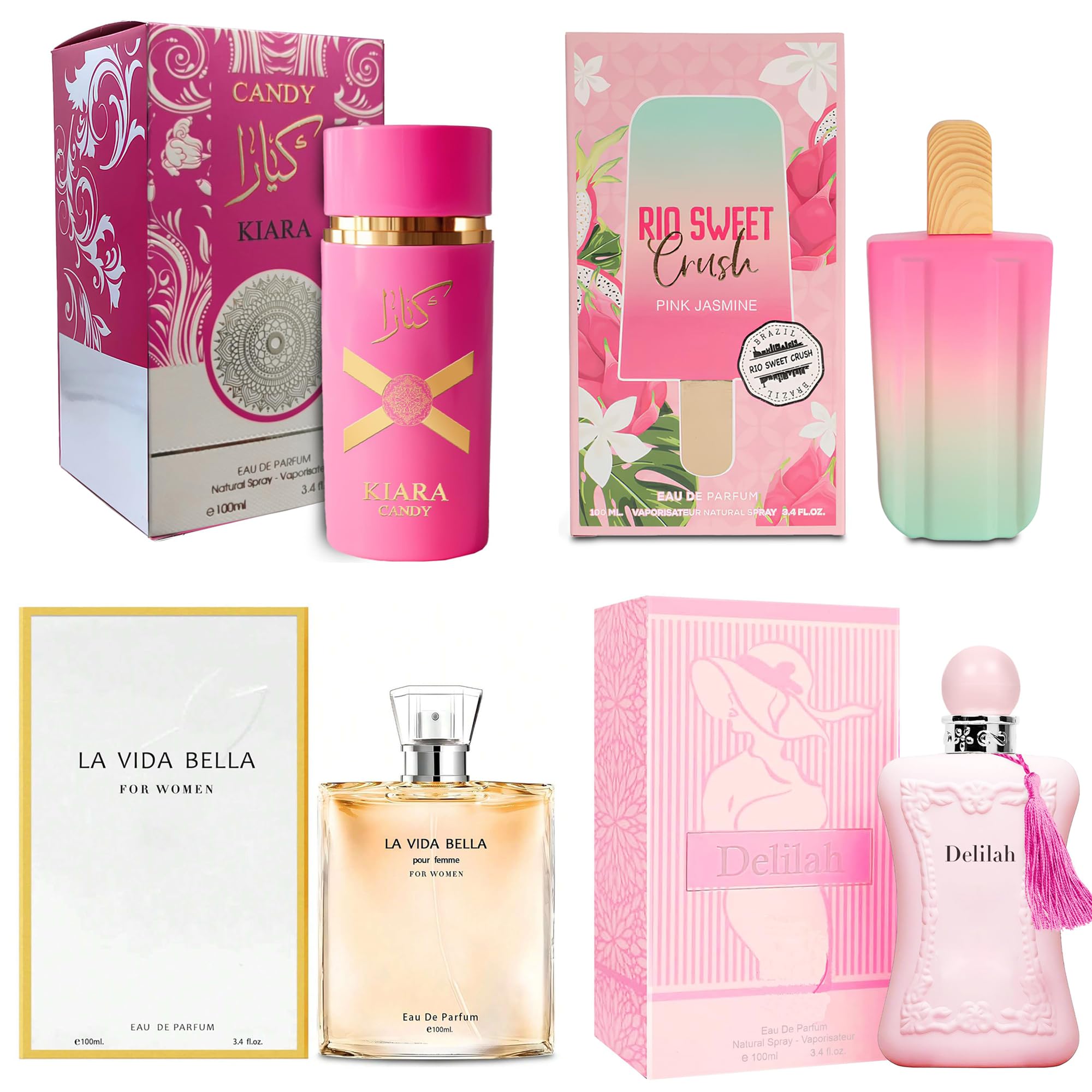 Amazon.com : A CENTER 4PCS Perfume Set for Women - Floral